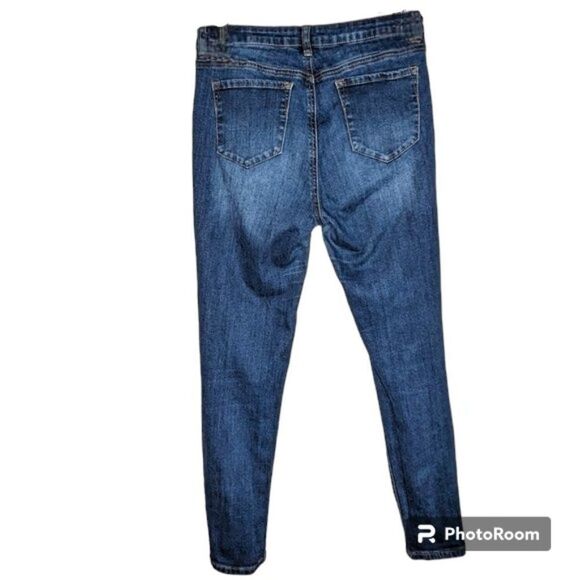 WAX JEAN Womens Jeans Y2K Distressed Destructed Skinny, Juniors Size 11 - Picture 2 of 15